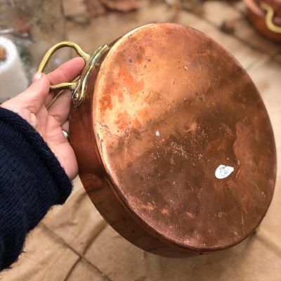 Сотейник без крышки медь лужение