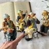 Статуэтка фигурка Клоун с гармошкой Gilde 18 см Германия 1970-е г.г.