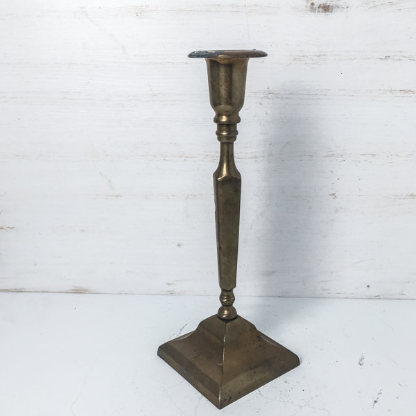 Подсвечник высокий латунь