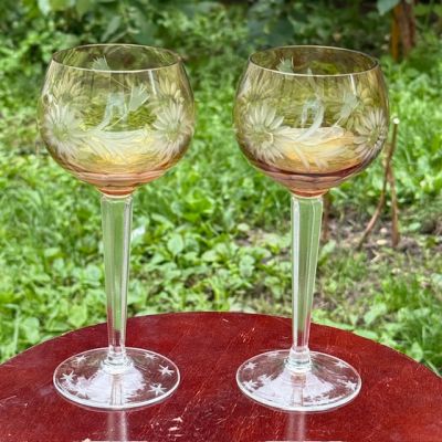 Бокал для вина Цветок набор 2 шт. 200 мл хрусталь Германия