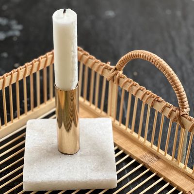 Подсвечник на мраморном основании 11 см