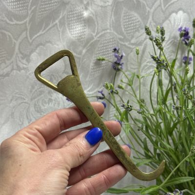 Открывашка Крюк 14 см латунь 