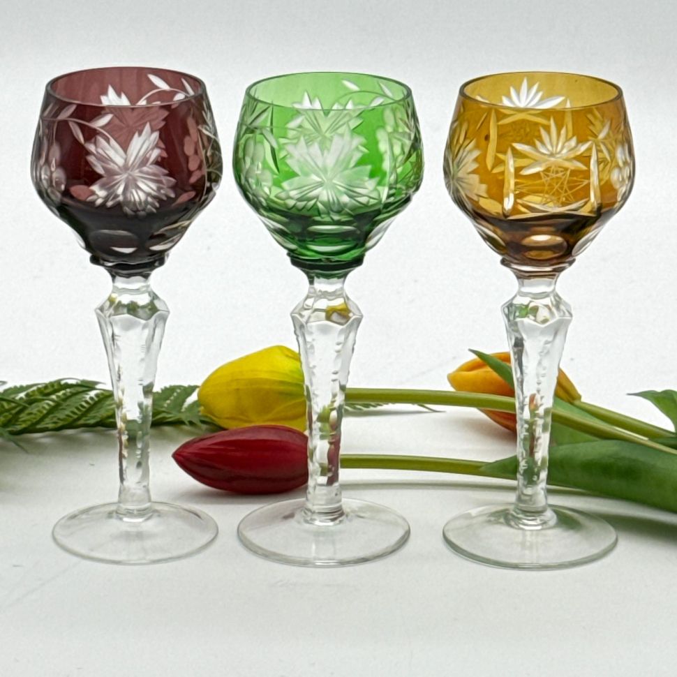 Рюмка Anna Hutte набор 3 шт. 75 мл накладной хрусталь Германия