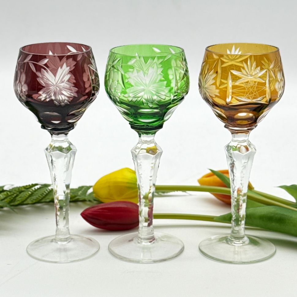 Рюмка Anna Hutte набор 3 шт. 75 мл накладной хрусталь Германия