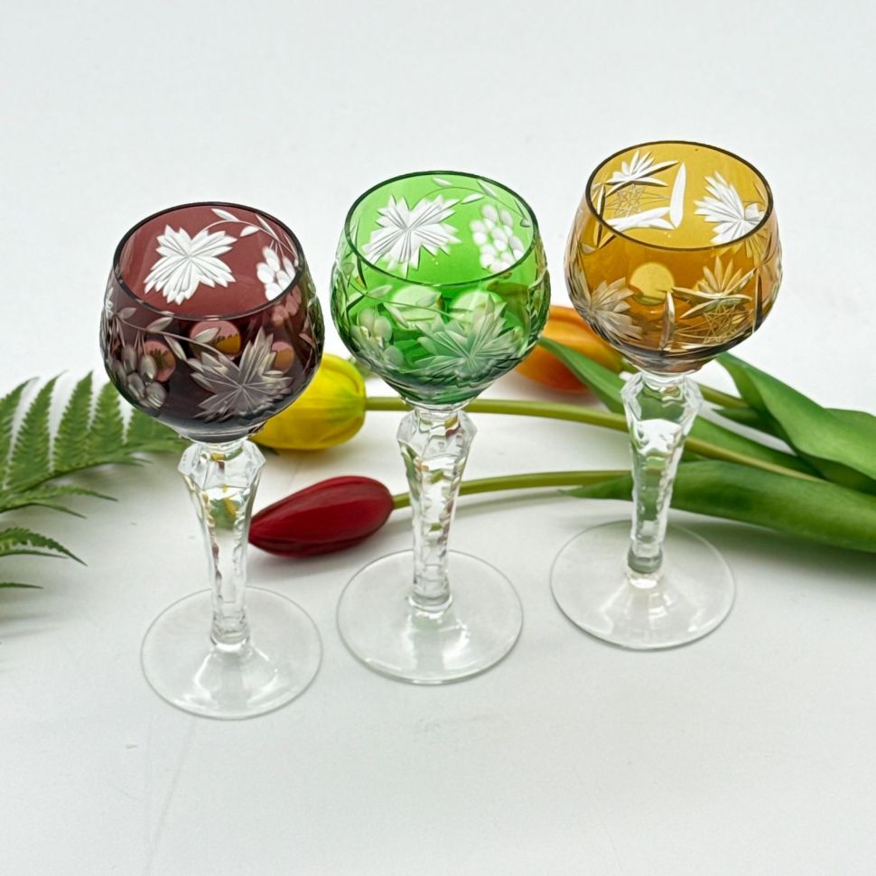 Рюмка Anna Hutte набор 3 шт. 75 мл накладной хрусталь Германия