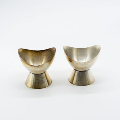 Подсвечник для небольшой свечи, набор 2 штуки, мельхиор