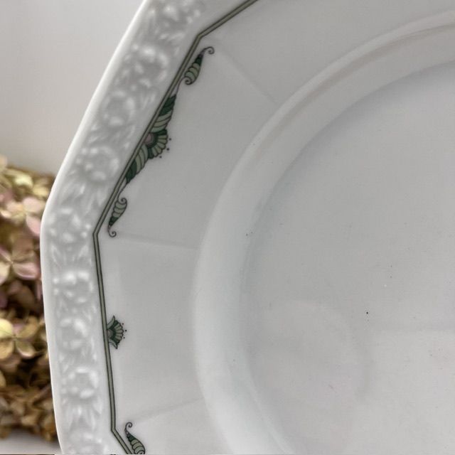 Тарелка Rosenthal Maria Classic Rose зеленый орнамент 20 см Германия 