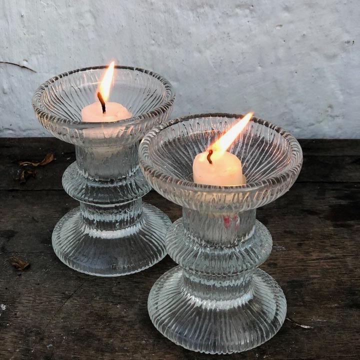 Подсвечник на одну свечу 9 см хрусталь Швеция