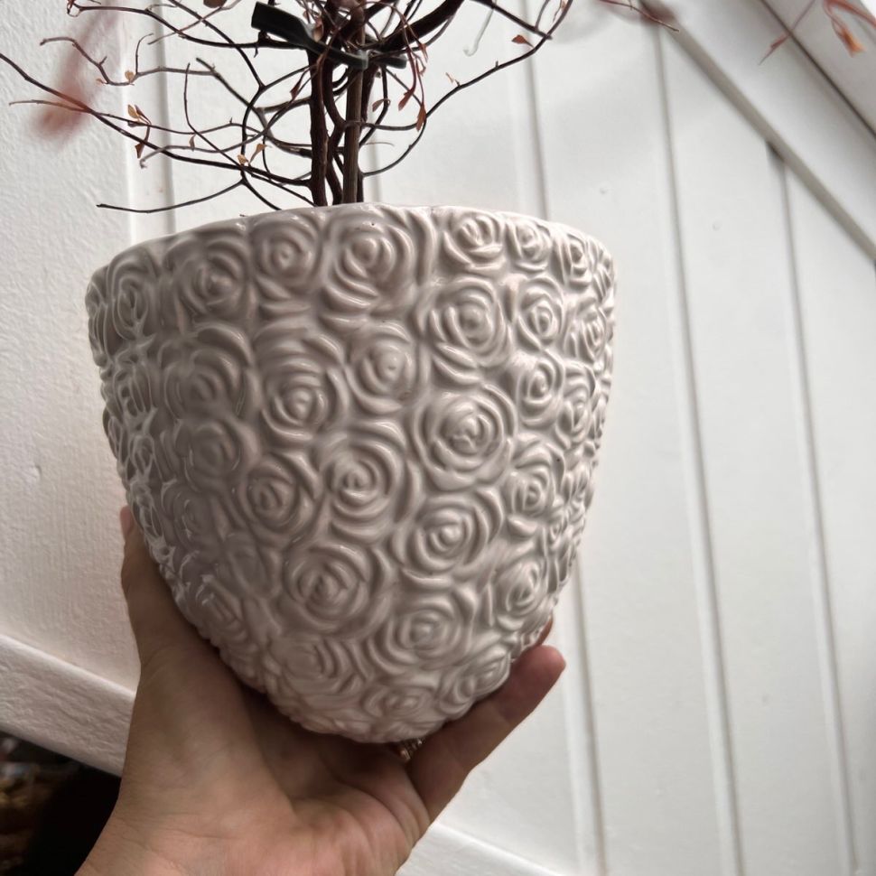 Кашпо подвесное 16 см керамика