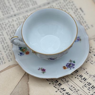 Чайная пара Furstenberg Мелкоцвет 250 мл фарфор Германия