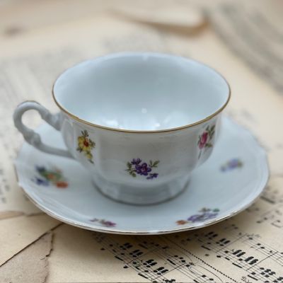 Чайная пара Furstenberg Мелкоцвет 250 мл фарфор Германия