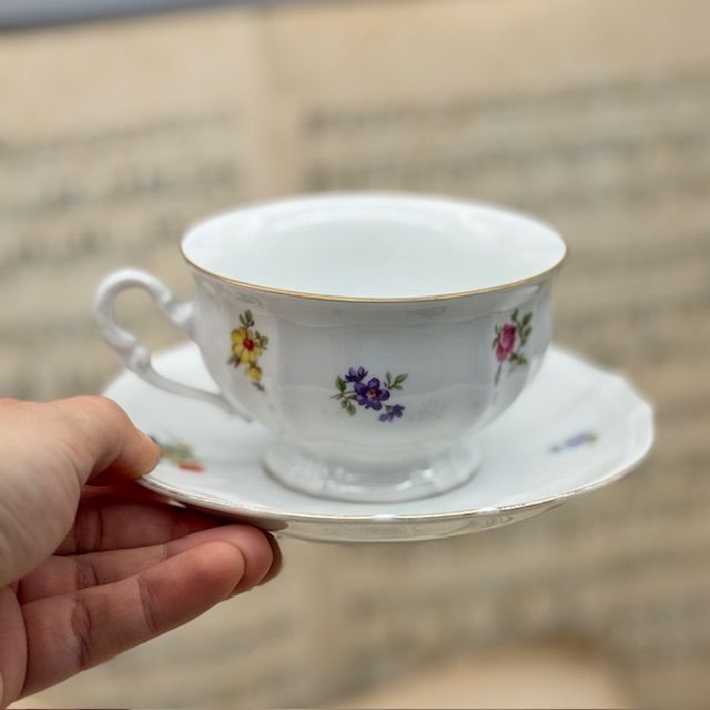 Чайная пара Furstenberg Мелкоцвет 250 мл фарфор Германия