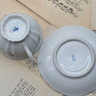 Чайная пара Furstenberg Мелкоцвет 250 мл фарфор Германия