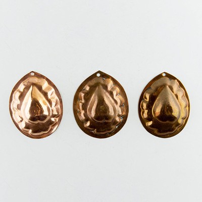 Форма для выпечки мини сердце медь