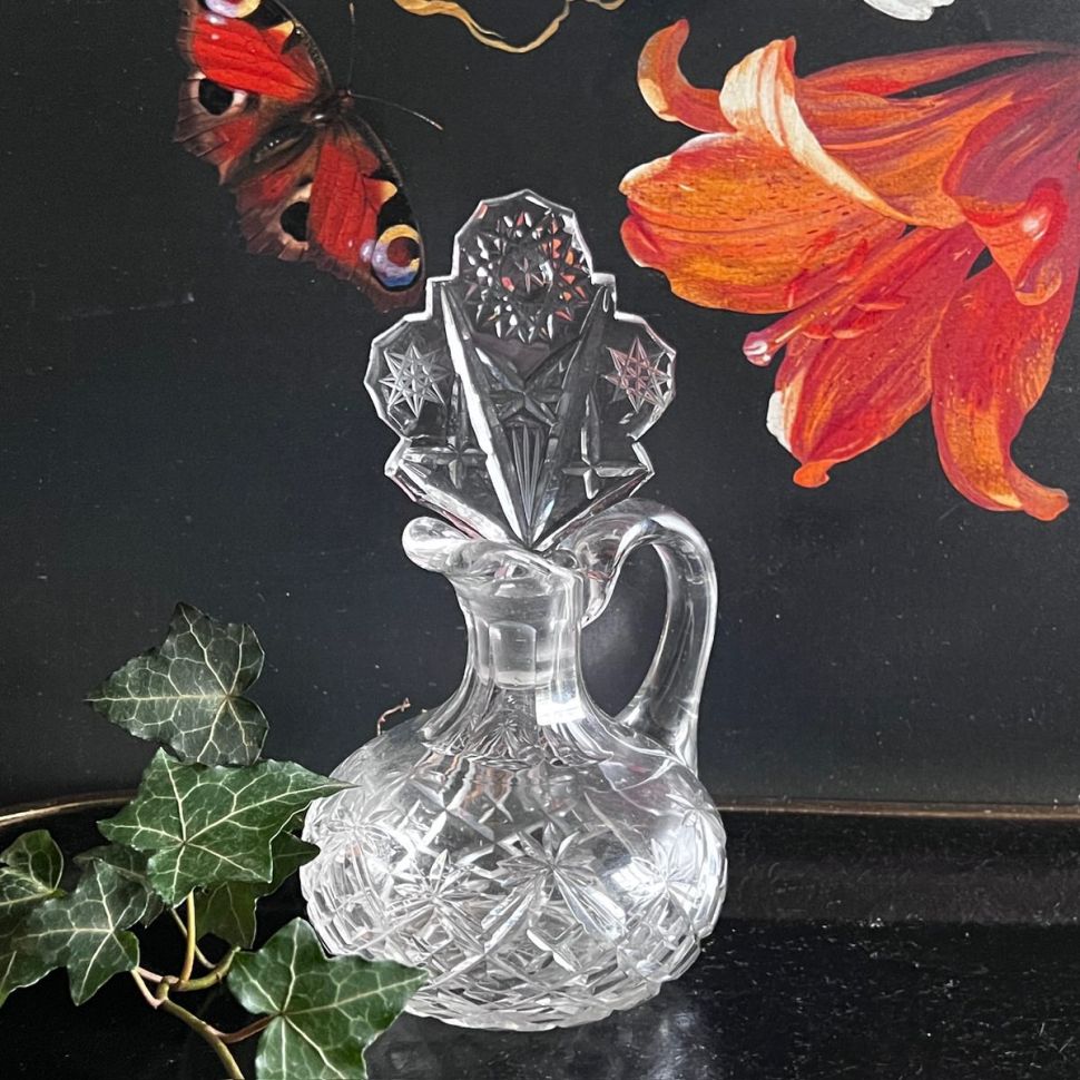 Бутылка графин с пробкой 19 см хрусталь Франция