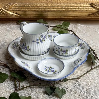 Набор эгоиста чашка пиала блюдце фарфор Франция