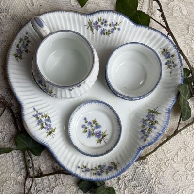 Набор эгоиста чашка пиала блюдце фарфор Франция