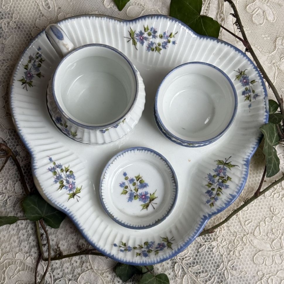 Набор эгоиста чашка пиала блюдце фарфор Франция