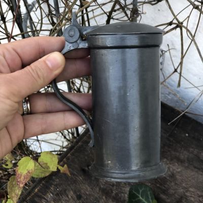 Кружка с крышкой олово Швеция 200 мл