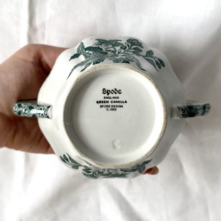 Сахарница Spode Green Camilla 15 см фарфор Англия