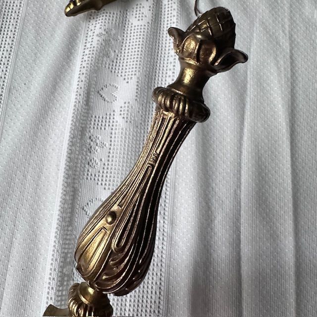 Бра настенное на 1 лампу 29 см латунь Франция