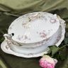 Террин на блюде Haviland Limoges 33 см фарфор Франция