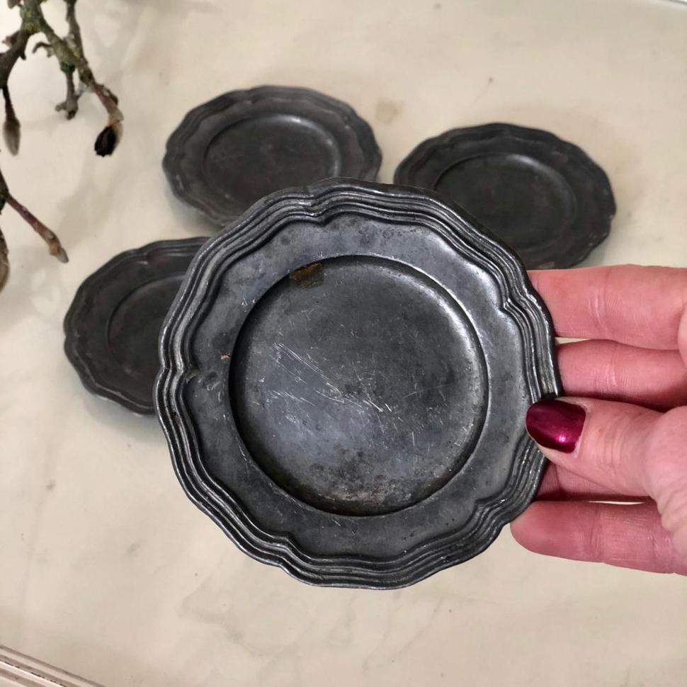 Блюдце мини олово 11 см