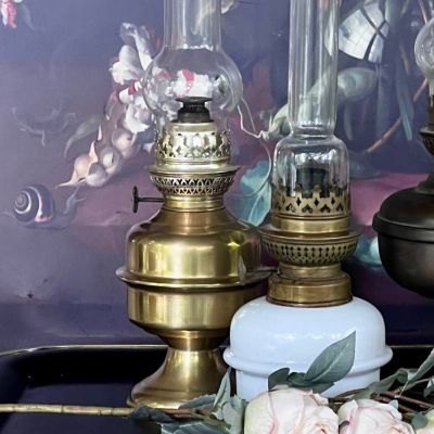 Лампа масляная 45 см латунь Франция