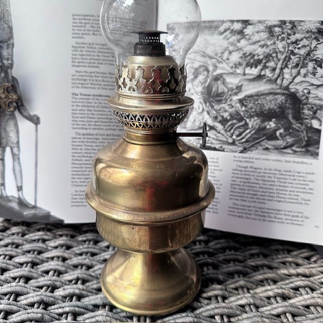 Лампа масляная 45 см латунь Франция