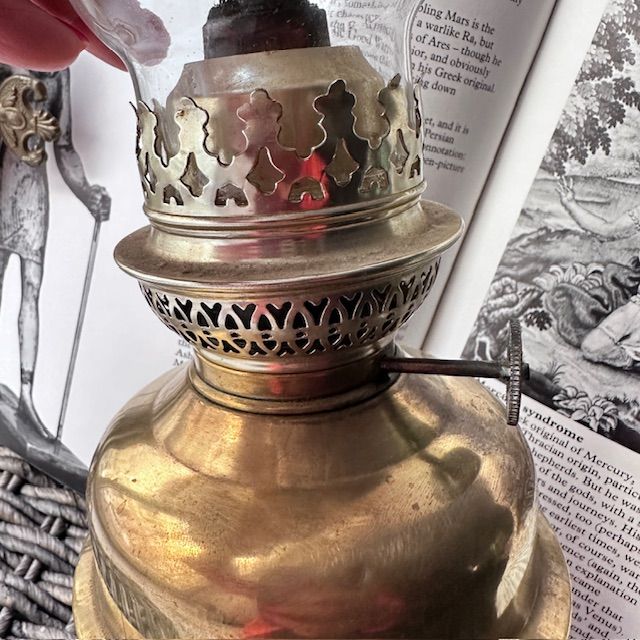 Лампа масляная 45 см латунь Франция