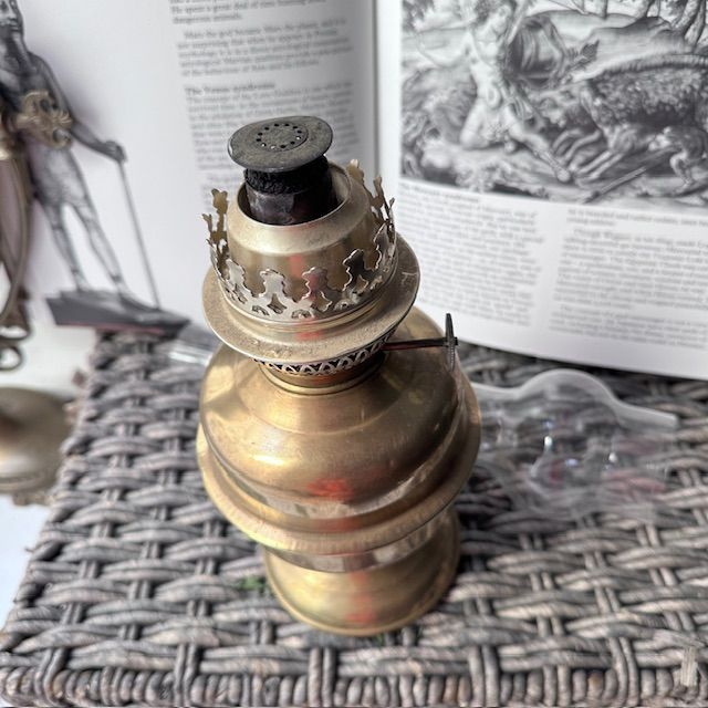 Лампа масляная 45 см латунь Франция