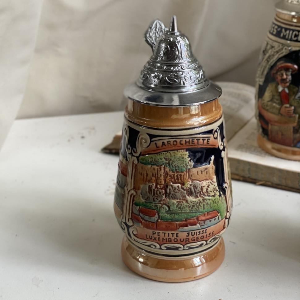 Пивная кружка 400 мл DBGM металл керамика Германия