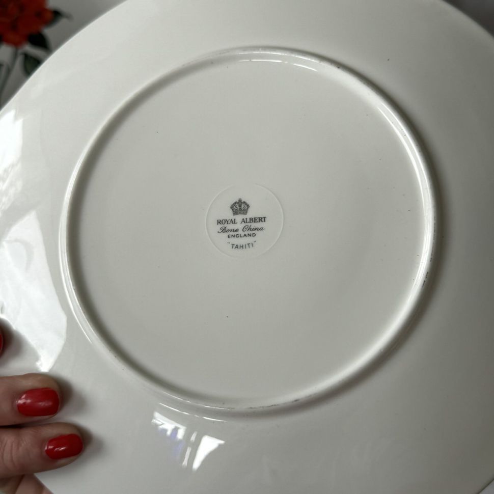Блюдо Royal Albert Tahiti 1950-1960 гг 24 см Англия 