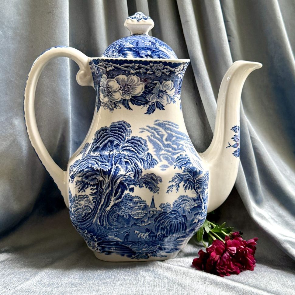 Чайник Enoch Wedgwood Woodland 1,2 л синий Англия  