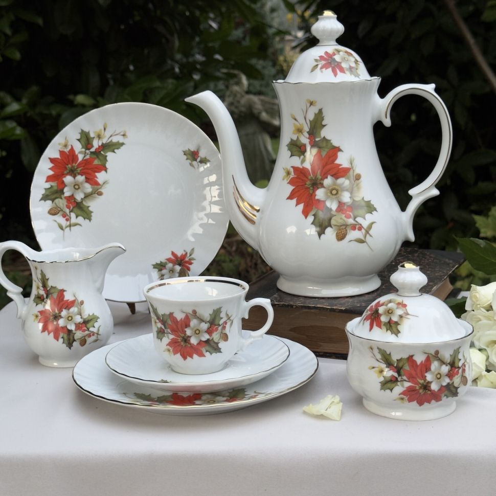 Тарелка Wunsiedel Рождественский букет 19 см Бавария   