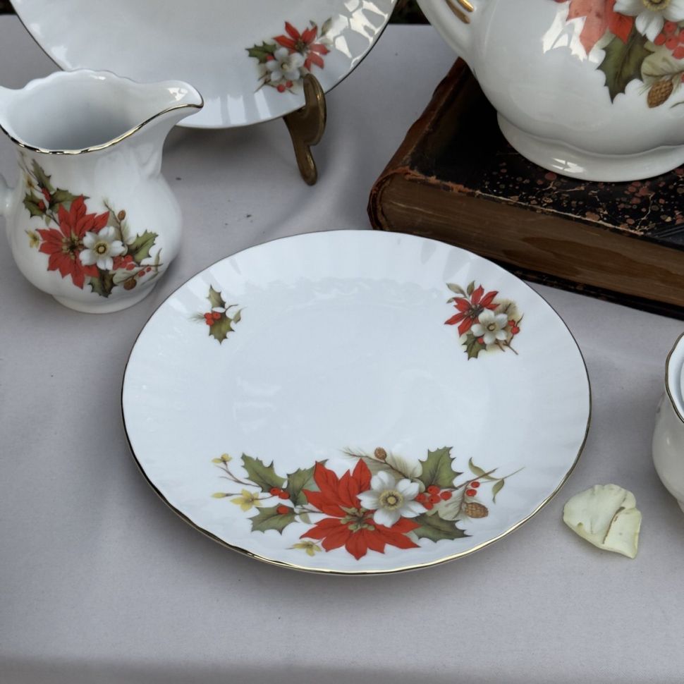 Тарелка Wunsiedel Рождественский букет 19 см Бавария   