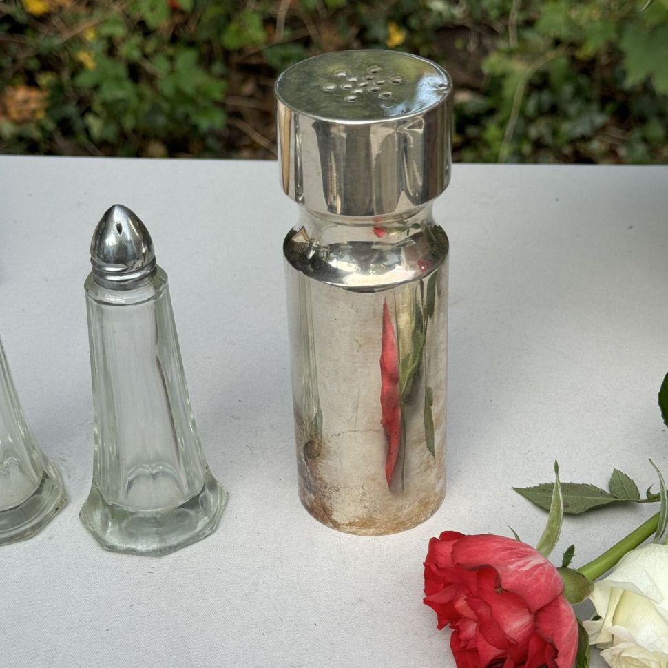 Солонка 15 см серебрение Франция