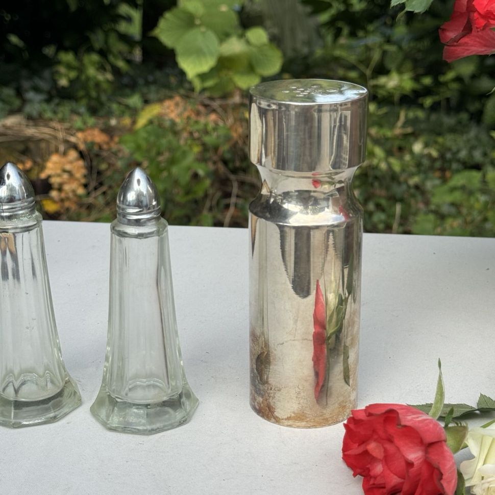 Солонка 15 см серебрение Франция