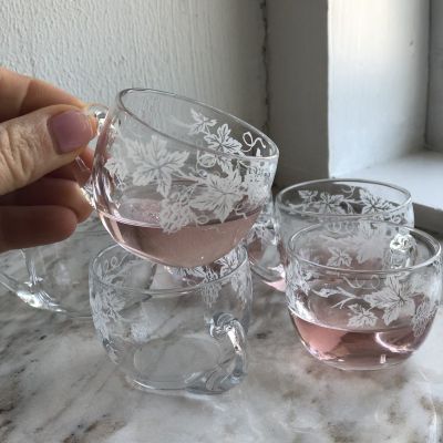 Кружка 50 мл рисунок виноград уценка