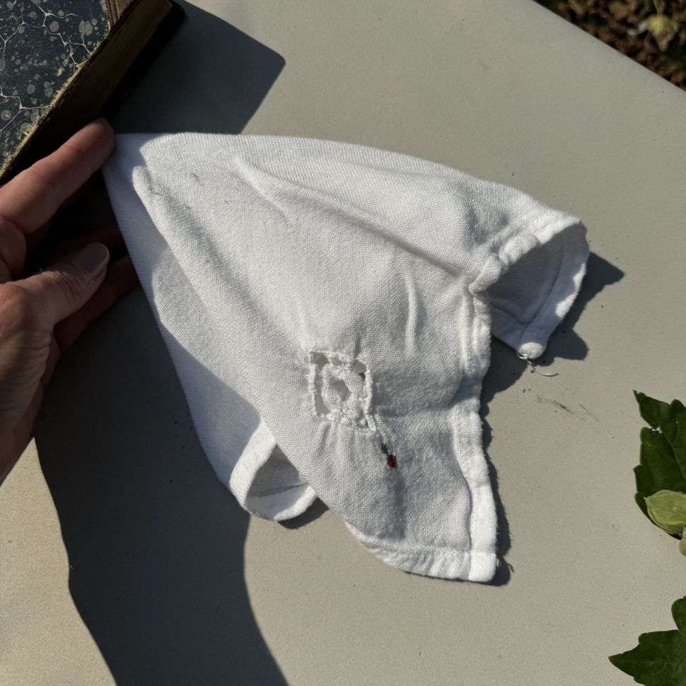 Салфетка 30х30 см лен ришелье