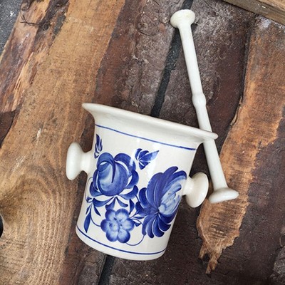 Ступка керамика, ручная роспись