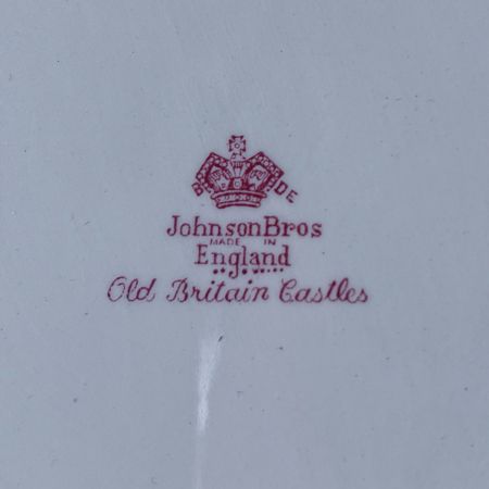 Блюдо Johnson Brothers Old Britain Castles 31 см Англия красный