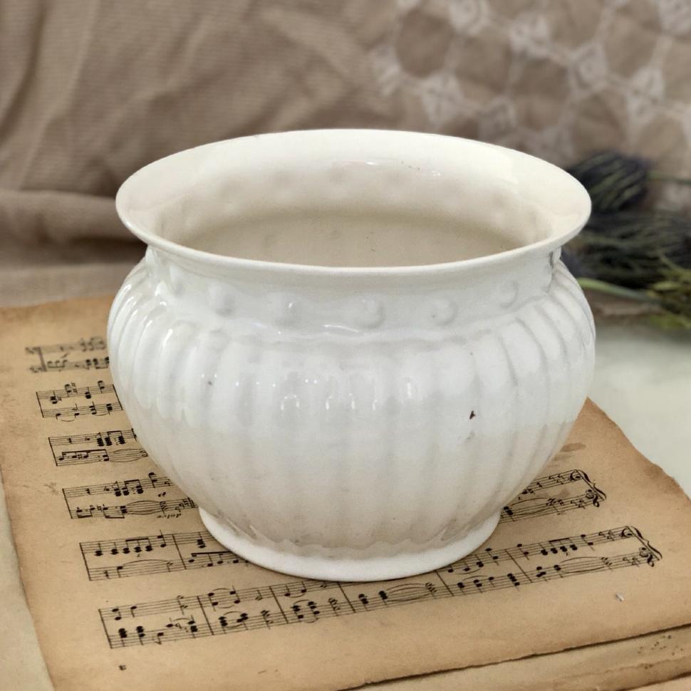 Ваза кашпо белый Delft, Голландия