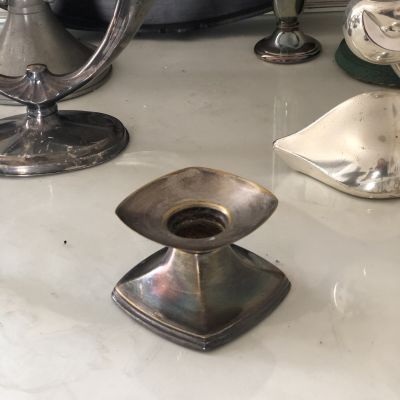 Подсвечник Квадрат серебрение