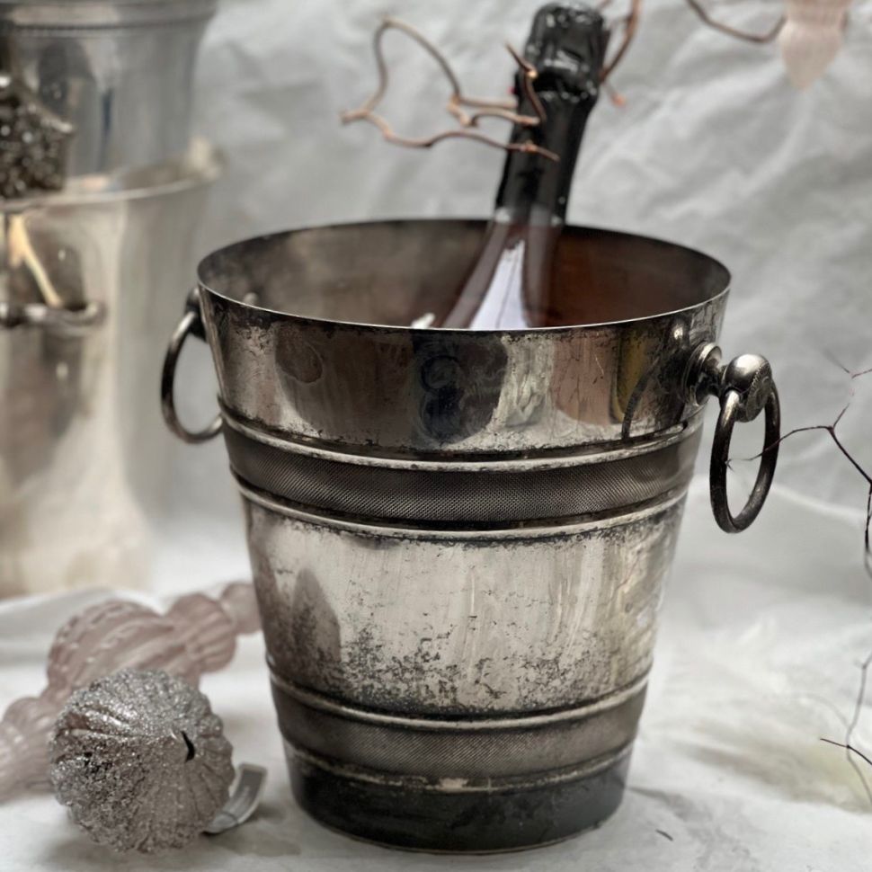 Ведро для шампанского 20 см сталь Франция