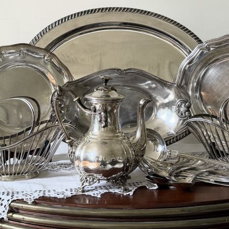 Чайник кофейник Christofle 1,3 л глубокое серебрение Франция конец XIX в.