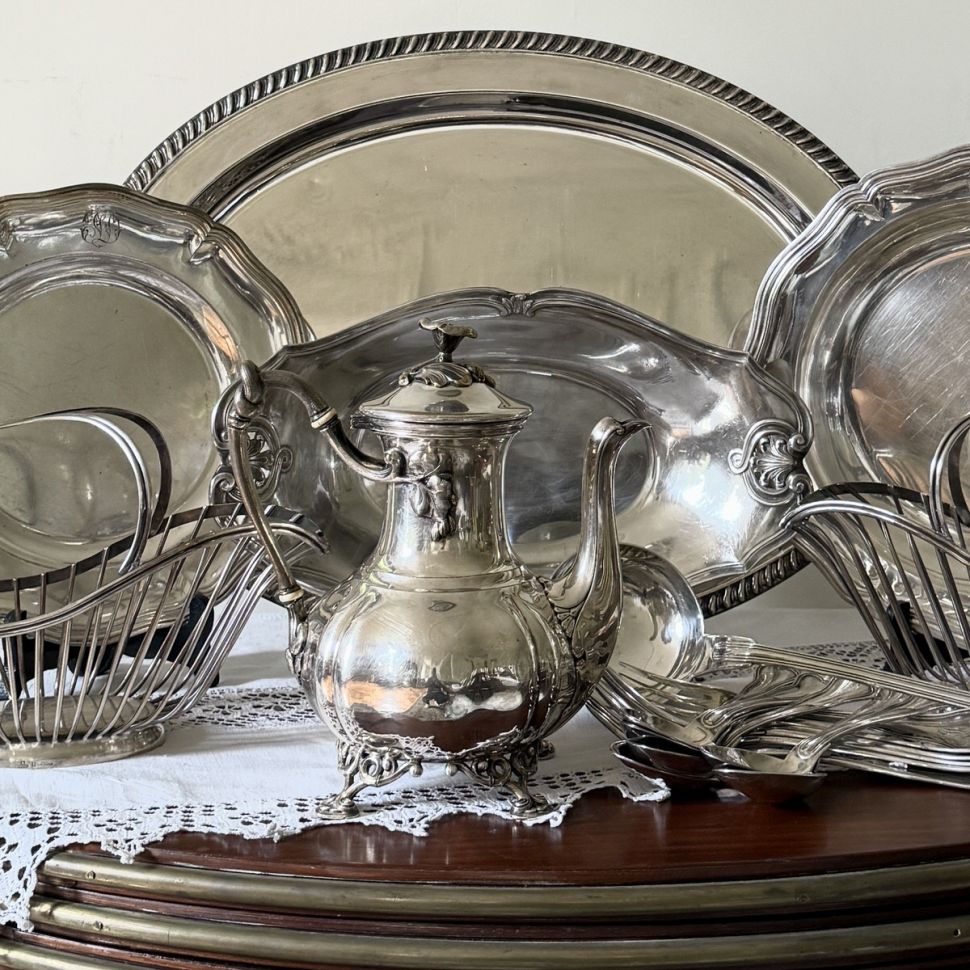 Чайник кофейник Christofle 1,3 л глубокое серебрение Франция конец XIX в.