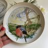 Тарелка Arzberg Birds of the Country Year Апрель 17 см фарфор Германия