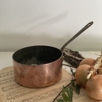 Ковш медный 1,5 л ручка чугун лужение