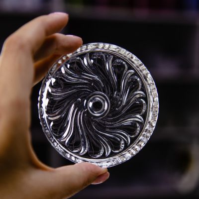 Розетка 9 см хрустальное стекло